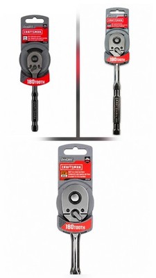 NEW Craftsman Set Of 1/4, 3/8, And 1/2 Overdrive Ratchets