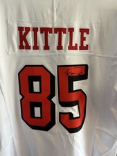 San Fransisco 49ers George Kittle Autographed Jersey Captains Large