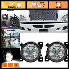 Fog Light Assembly Pair For Peterbilt 579 587 Kenworth T660 - Bright Led Upgrade
