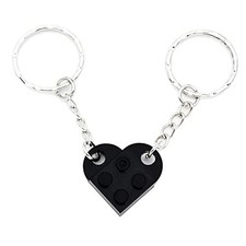 TTYY Friendship Gifts Best Friend Keychain Couples Keychain BFF Black Heart 1