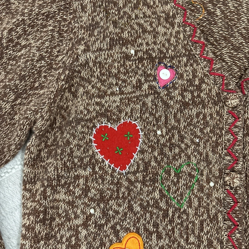 Cárdigan Muñeco de Nieve Vintage Punto de Referencia Suéter de Navidad Grande Foto 4 de 4