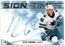 2023-24 Upper Deck SP Authentic Sign Of The Times KEVIN LABANC #SOTT-KL UD Auto