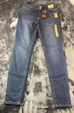 NWT New Tag Mudd Girls Jeans Blue 14 Supper Skinny Jegging Mid-Rise Soft Stretch