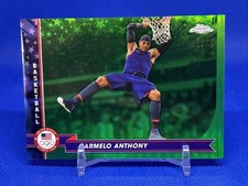 2024 Topps Chrome U.S. Olympic Team Carmelo Anthony #151 Green Refractor /99