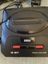 Sega Mega Drive Console Mk II, 2x Controllers Leads & 4 games