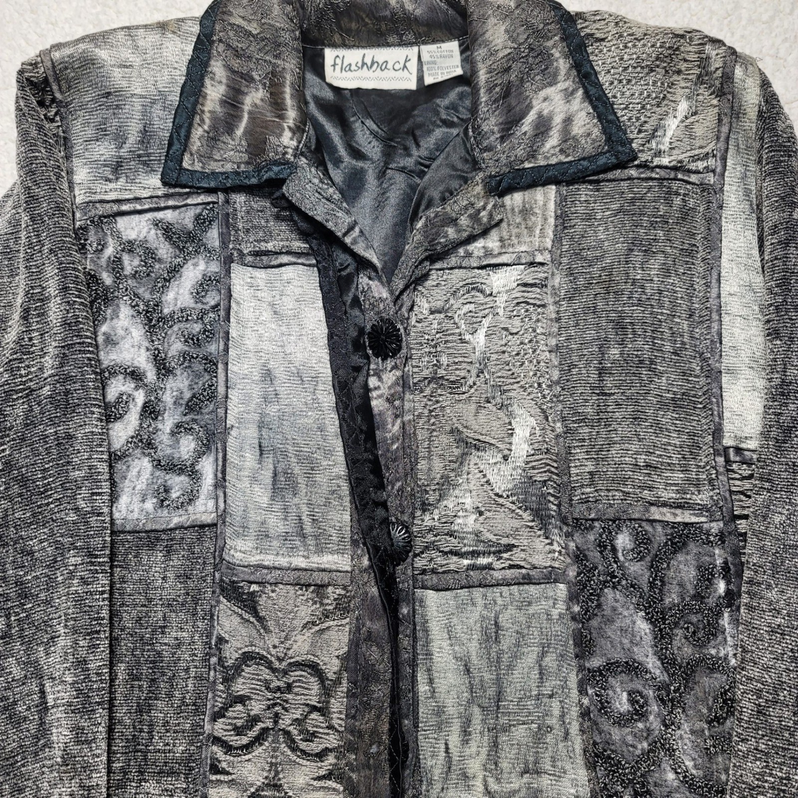 Flashback Vintage Patchwork Jacket Womens Medium … - image 2