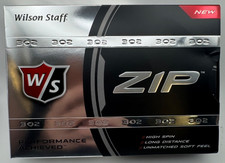 Wilson Staff Zip 302 12 Golf Balls Ball Pack Package NEW