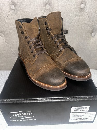 Captain Combat Damenstiefel 8,5 braun Leder Thursday Boot Co. neu im Karton