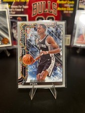 2025-26 TOPPS HOLIDAY SILVER METALLIC GLITTER DEAARON FOX #H157 SPURS