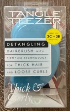 Tangle Teezer Detangling Brush for Thick Hair and Loose Curls - Blue