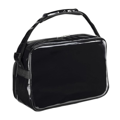 Mizuno Volleyball Baseball Enamel Shoulder Bag 33JSB212 Black Gold