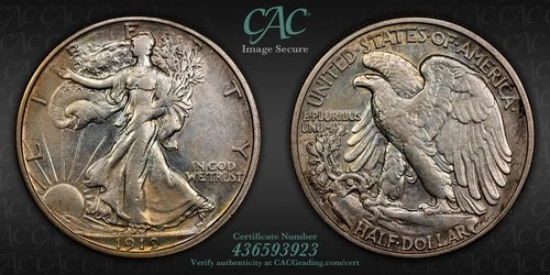 Photo of a 1919-S Walking Liberty Half Dollar from an eBay listing that sold on Jul 18, 2026