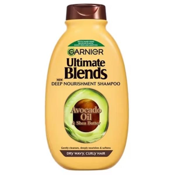 3 x Garnier Ultimate Blends Avocado Oil & Shea Butter Shampoo 300ml
