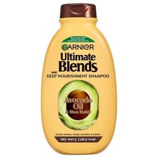 3 x Garnier Ultimate Blends Avocado Oil & Shea Butter Shampoo 300ml 16.94 per litre