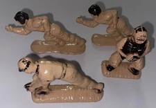 Vintage Ajax Baseball Player Figures Hard Plastic 1960s Toys Catcher Fielder