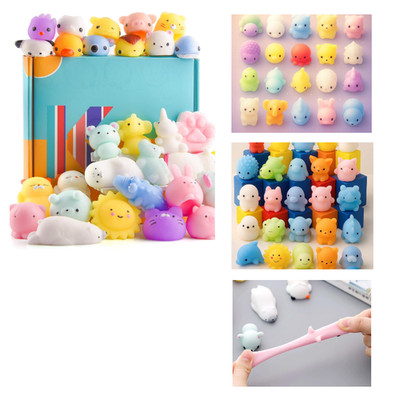 KUUQA 25 Stück Squeeze Spielzeug Tiere Mini Stressabbau 4-7 cm TPR