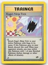 Koga's Ninja Trick 115/132 Gym Challenge Unlimited Pokemon TCG DM