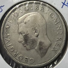 1938 Great Britain, Two Shillings, Florin, Extremely Fine, Silver 0.500, KM #855