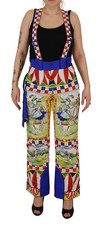 Dolce & Gabbana Multicolor Printed Snow Trouser Women's Pants Authentic