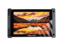 SmallHD Cine 7 monitor with cage and V-Mount