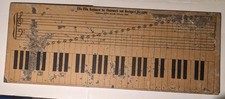 Rare 110 year old "Effa Ellis for Classwork  Keyboard Harmony" board, Omaha Neb