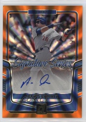 2024 Panini Donruss Signature Series Orange Laser 1/25 Aramis Ramirez Auto 0rd2