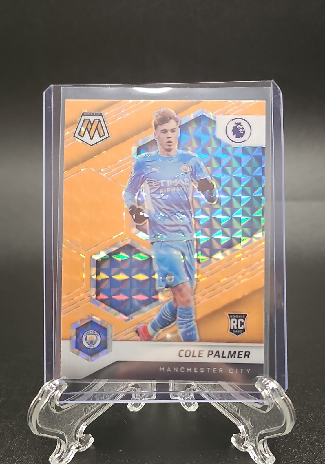 2021-22 Panini Mosaic  - Cole Palmer #13 Fluorescent Orange Mosaic Prizm (RC)