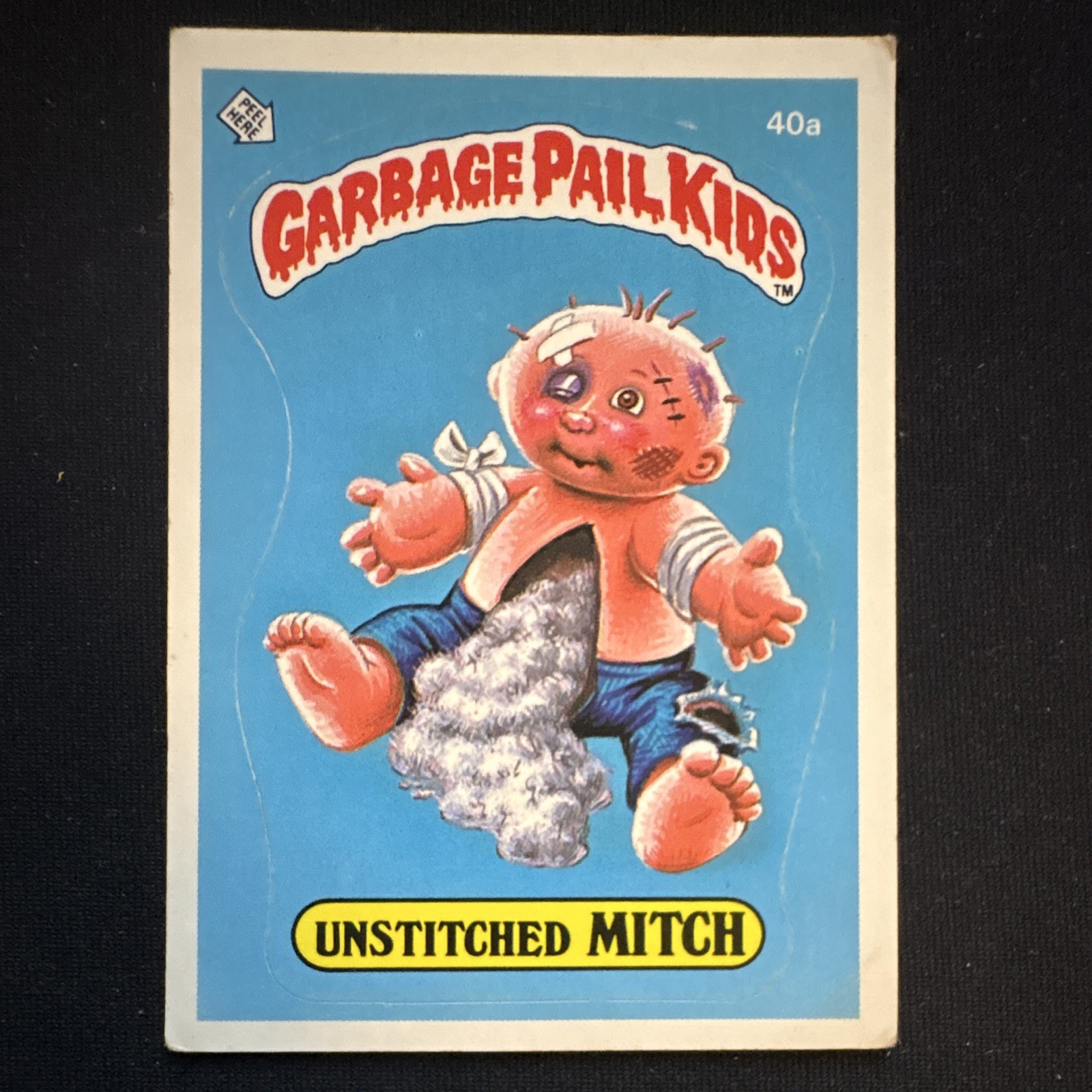 Garbage Pail Kids 40a Unstitched Mitch 1985