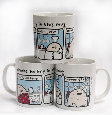 Mr Scruff Mug 'Drinks To Try In This Mug  2006 Rare Original Mug Ninja Tune VGC