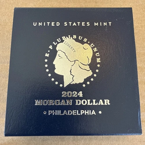 2024 (P) Morgan Silver Dollar Uncirculated Coin - 24XE - OGP & COA