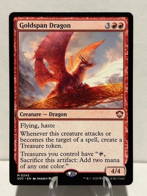 Goldspan Dragon 245 M Commander: Secrets of Strixhaven NM MTG