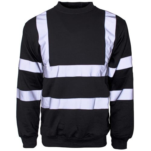Hi Vis Sweatshirt mit Rundhalsausschnitt - Bild 5 von 7