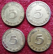 Bank Deutscher L&auml;nder 5 Pfennig-Satz 1949 DFGJ in ss Satz 5