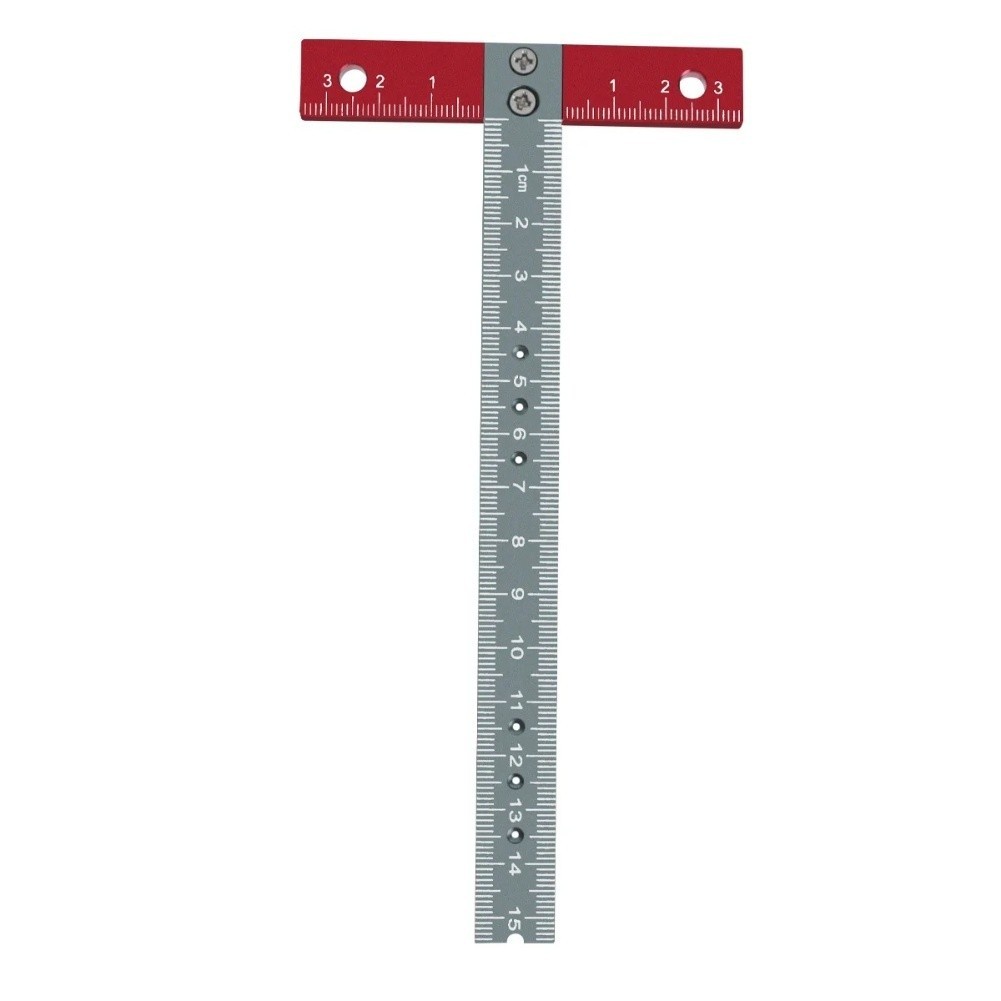 Aluminum Alloy T Square Ruler for Woodworking Marking and Measuring 170mm