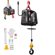 VEVOR Elektrische Seilwinde 2-in-1 Elektro Hebezeug 500kg Seilzug Hebezug 7,6m