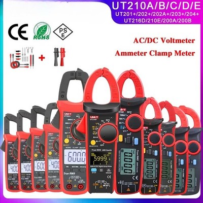  UT202A UT204 Plus Clamp Meter AC/DC Digital Voltmeter Ammeter Pliers Multimeter