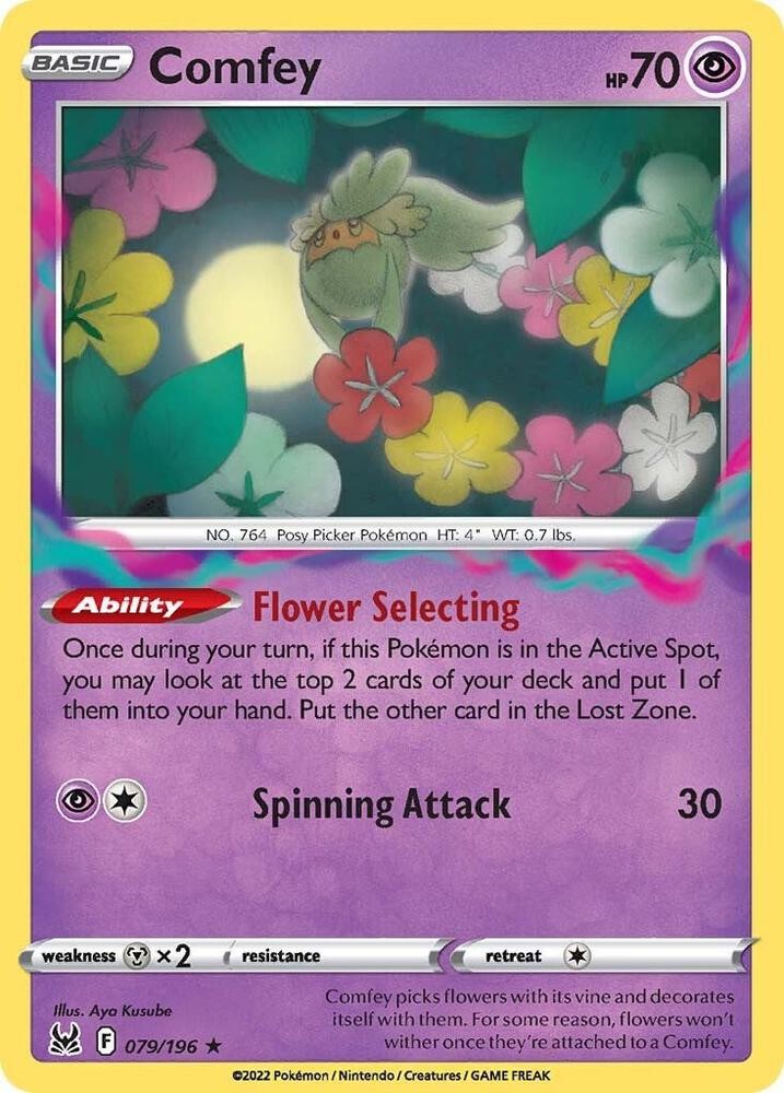 Comfey 79/196 Rare Lost Origin Pokemon NM/LP