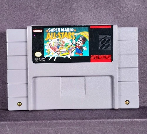 *NICE* - Super Mario All-Stars (Nintendo SNES) Authentic Cart *TESTED* FAST SHIP