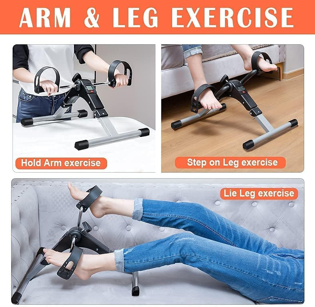 under Desk Bike Pedal Exerciser, Fully Assembled Folding Pedal Exerciser for Arm