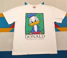 Vintage Disneyland Donald Duck Shirt Disney Made In USA Big Head Portrait XL/2XL