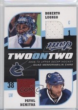 2009 MVP Two on Quad Memorabilia Cristobal Huet Patrick Sharp Pavol Demitra 0c3