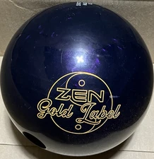 900 Global Zen Gold Label 15 lb Bowling ball Used Single Drill
