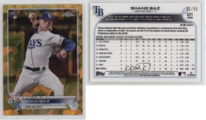 2022 Topps Chrome Sapphire Edition Gold /50 Shane Baz #421 Rookie RC