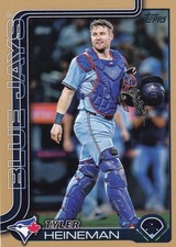 TYLER HEINEMAN /2025 TOPPS UPDATE GOLD BORDER BLUE JAYS #US-91 2025 25
