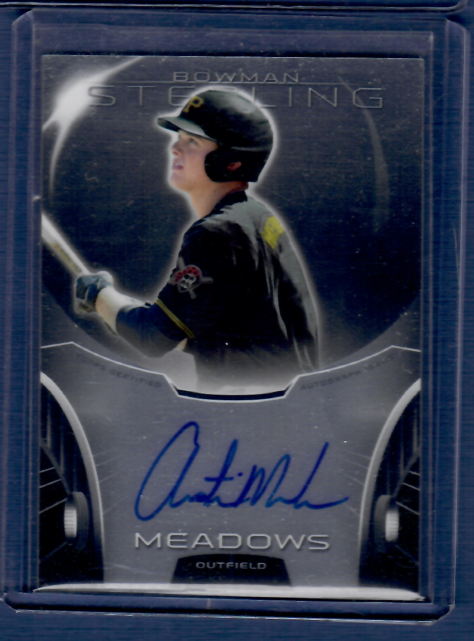 2013 Bowman Sterling Prospect Autographs Austin Meadows #BSAP-AM Pirates