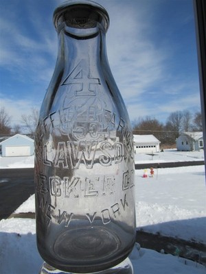 TREQ Milk Bottle Sheffield Farms Dairy Slawson Decker Co New York City NY 1931