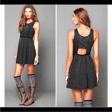 NWOT FREE PEOPLE Sassy Soutache Pleated Dress size Small