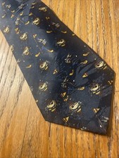 Vintage 90s EUC Looney Tunes Mania Golf Theme Tie Necktie Bugs Taz