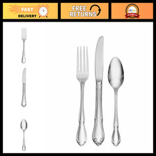 3-Piece Child  Baby Flatware Set - Durable 18/10 Stainless Steel, Easy Grip Des