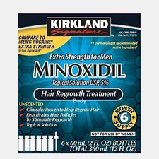 Minoxidil Kirkland Signature 5 Hair Regrowth Treatment for Men - 12oz 6x2fl..